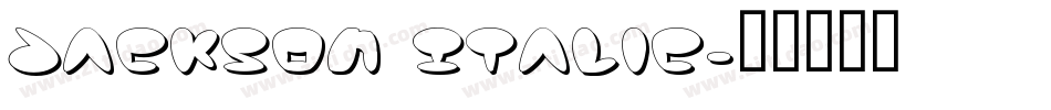 Jackson Italic字体转换